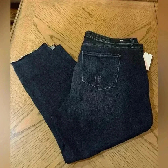 NWT Kut From The Kloth Jeans Reese Fab Ab Ankle Straight Leg High Rise raw hem - Picture 11 of 11